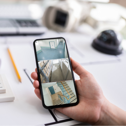 Hagerstown security camera feed on cell phone